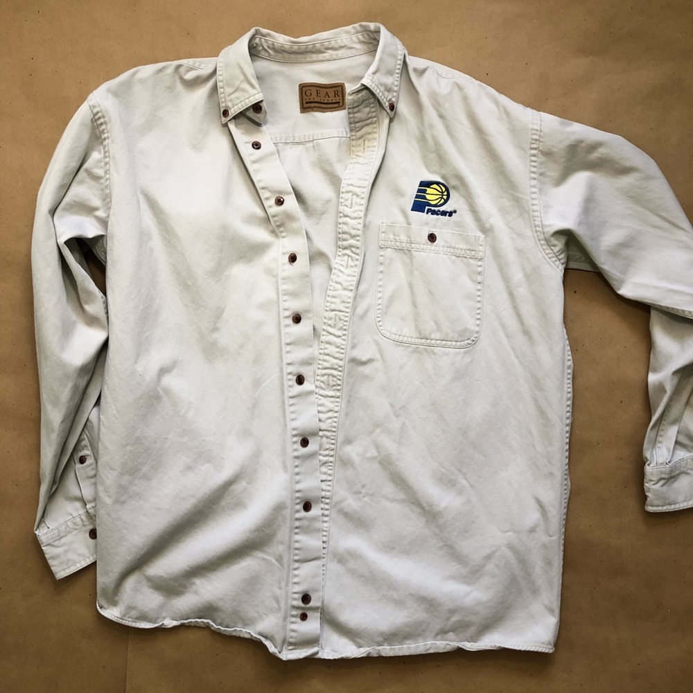 Pacers Embroidered Khaki Shirt